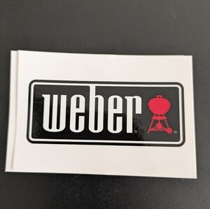Weber Grills Lot of 25 Sticker Decal White Black And Red